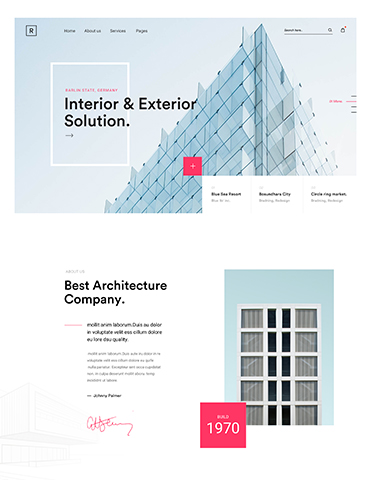 Rogan Architecture Homepage Demo